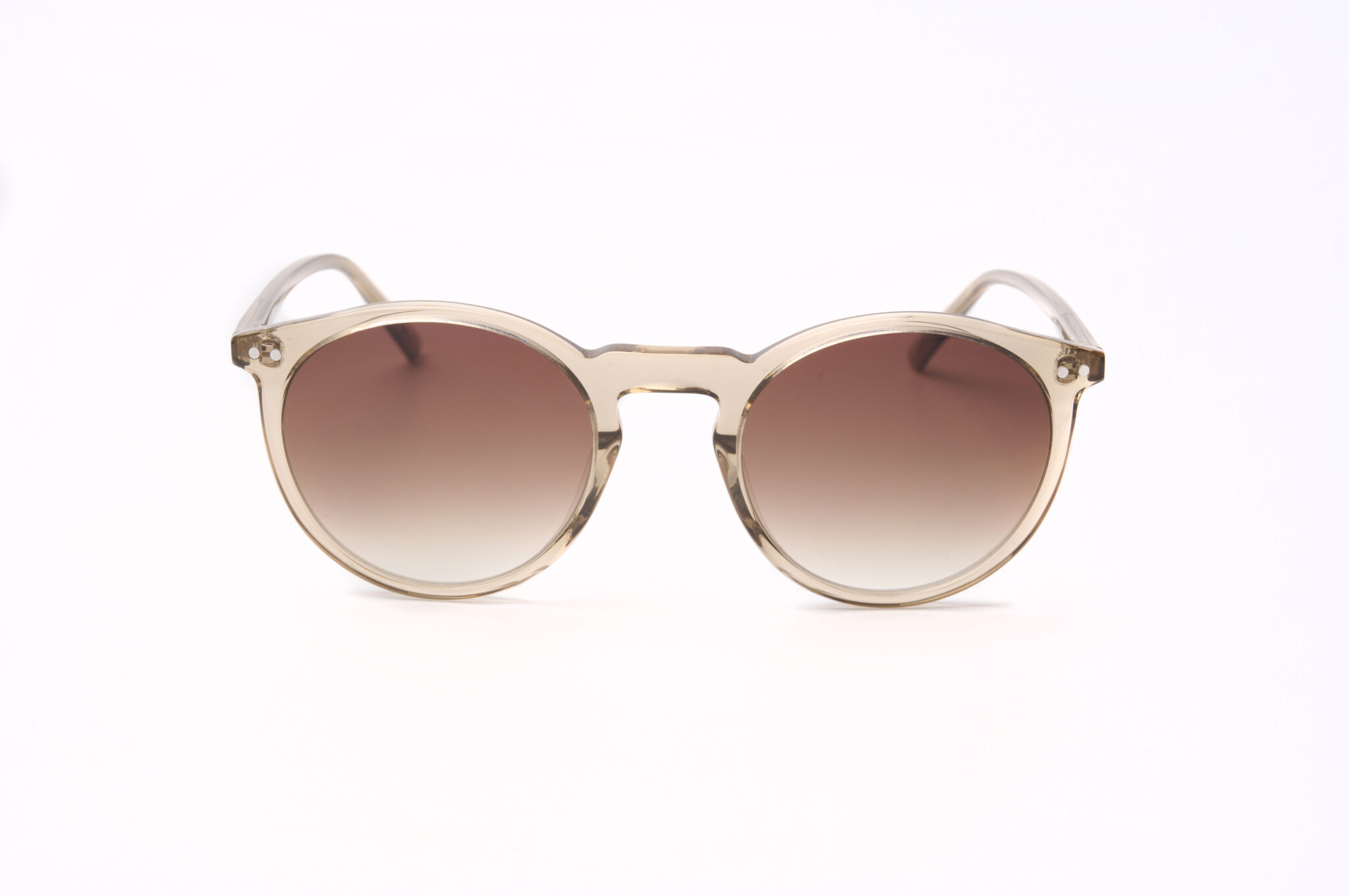 Rosa Prego Palermo Runde Solbriller – Elegant UV-Beskyttelse