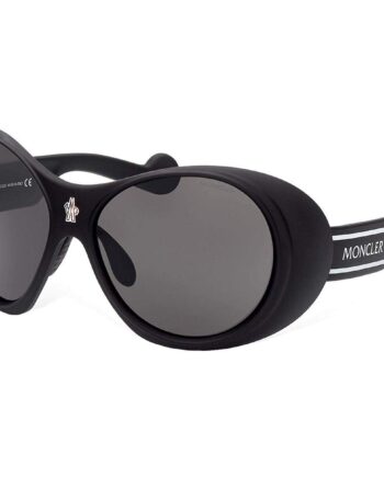 Moncler Grey Oval Solbriller - Uundgåeligt Modeaccessory
