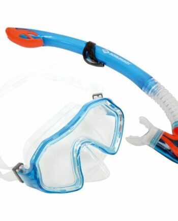 Snorkelsæt til Børn med Blå Dykkerbriller – Sikker Vandleg