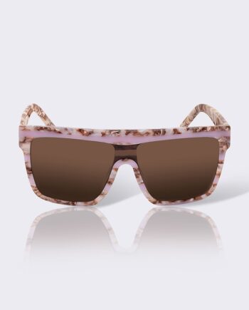 Rosa Dropps Exclsv Solbriller Eyecatcher Canyon Brun Klippemønster Med Brune Brilleglas - Szhirley Ensight