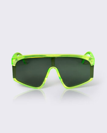 Grøn Solbriller Greenie Neon Med Mørke Ne Brilleglas - Szhirley Ensight