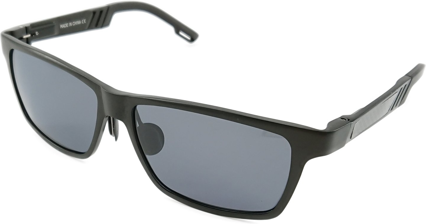 Sort Herre Solbriller Kaleu Endeavor Polariserede Antirefleksglas Uv400 Aluminium Med Etui - Kaleu Ensight