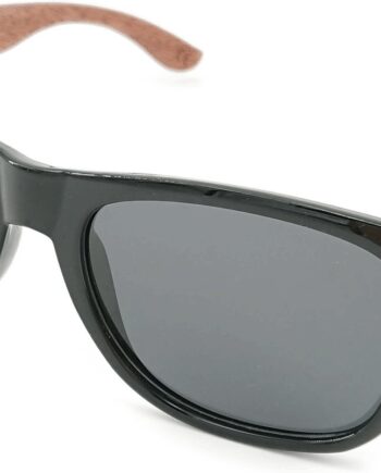 Sort Herre Solbriller Kaleu Alpha Plastik Træ Uv400 Antirefleksive Glas - Kaleu Ensight