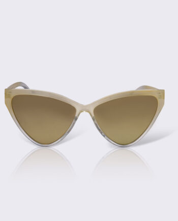 Grøn Solbriller Whiskers Gennemsigtigt Røgfarvet Stel Med Ligt Spejleeffekt Brilleglas - Szhirley Ensight