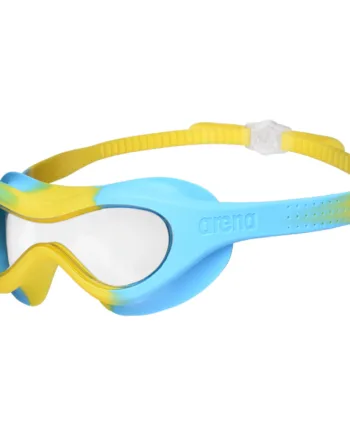 Arena Spider Mask Kids Svømmebriller Gul Lyseblå - Arena Ensight